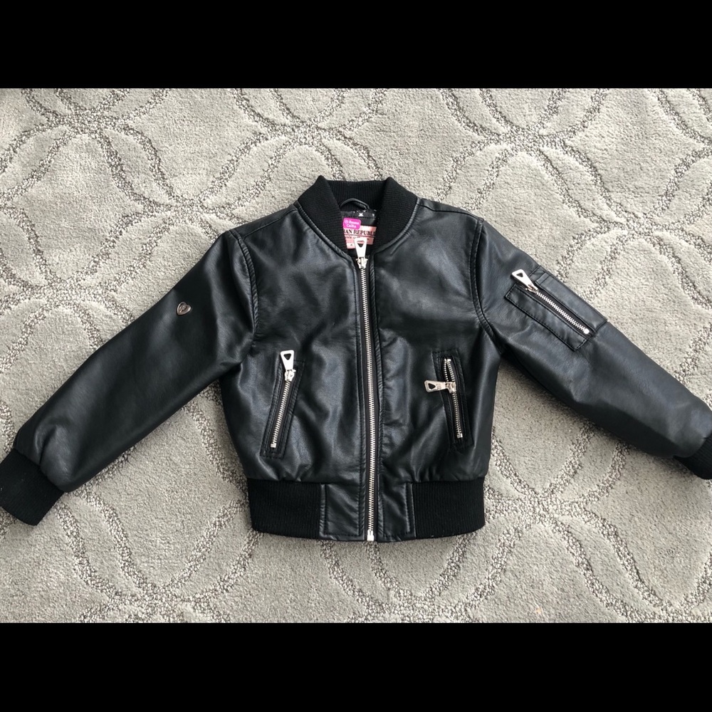 Leather Bomber Jacket
